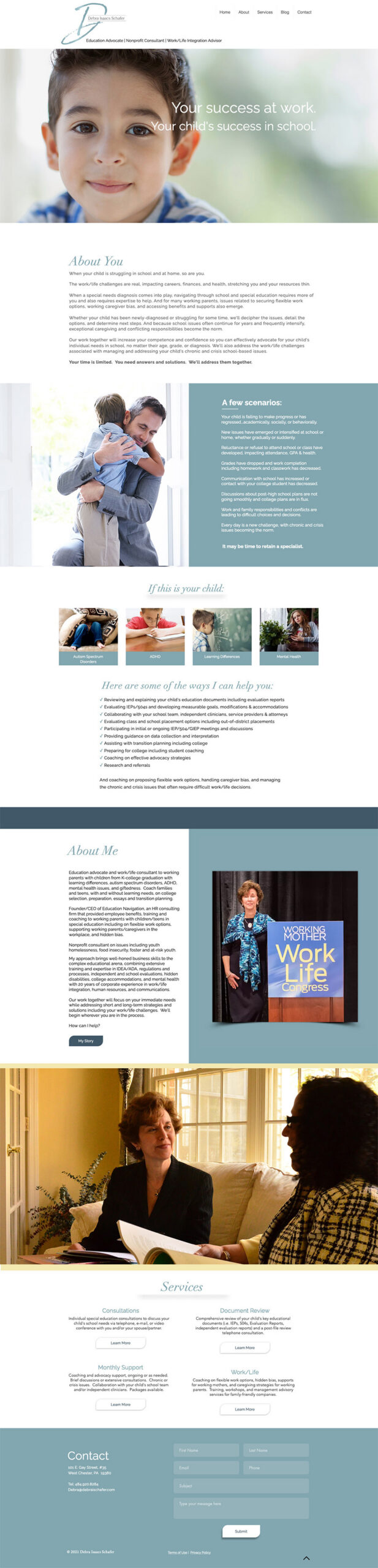 Full page preview of DIS Home page