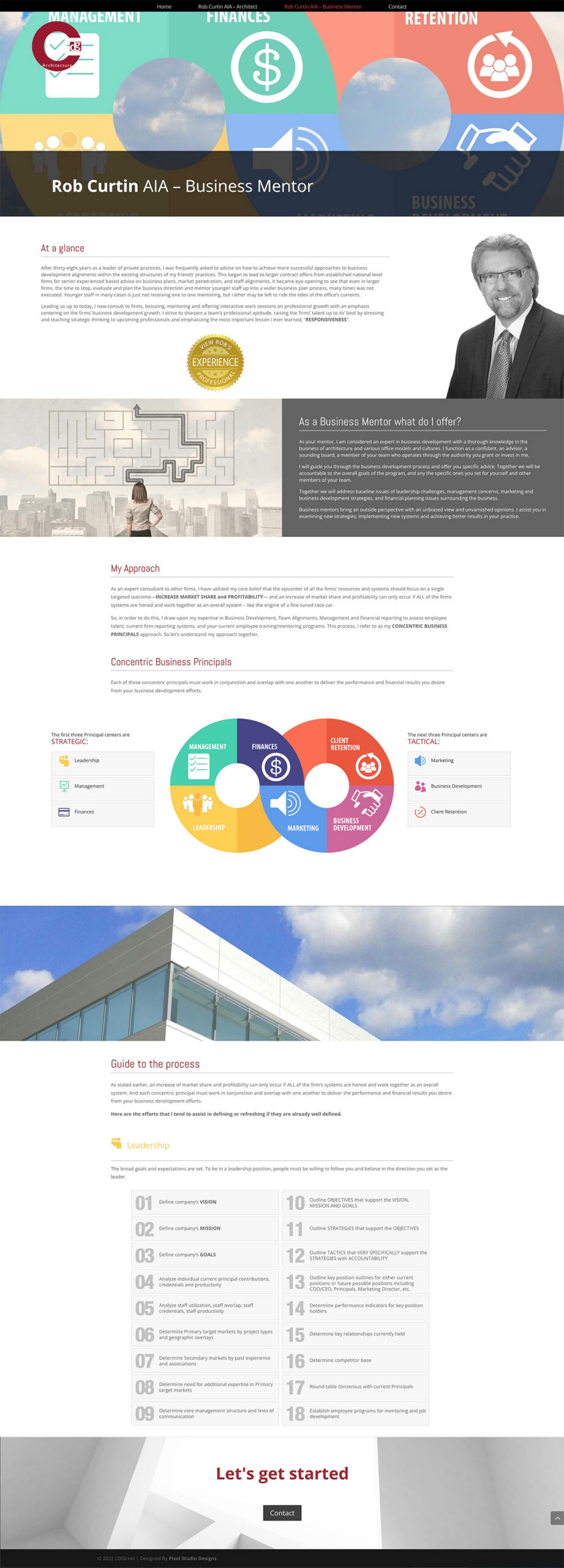 Website for CDGI mentor page preview
