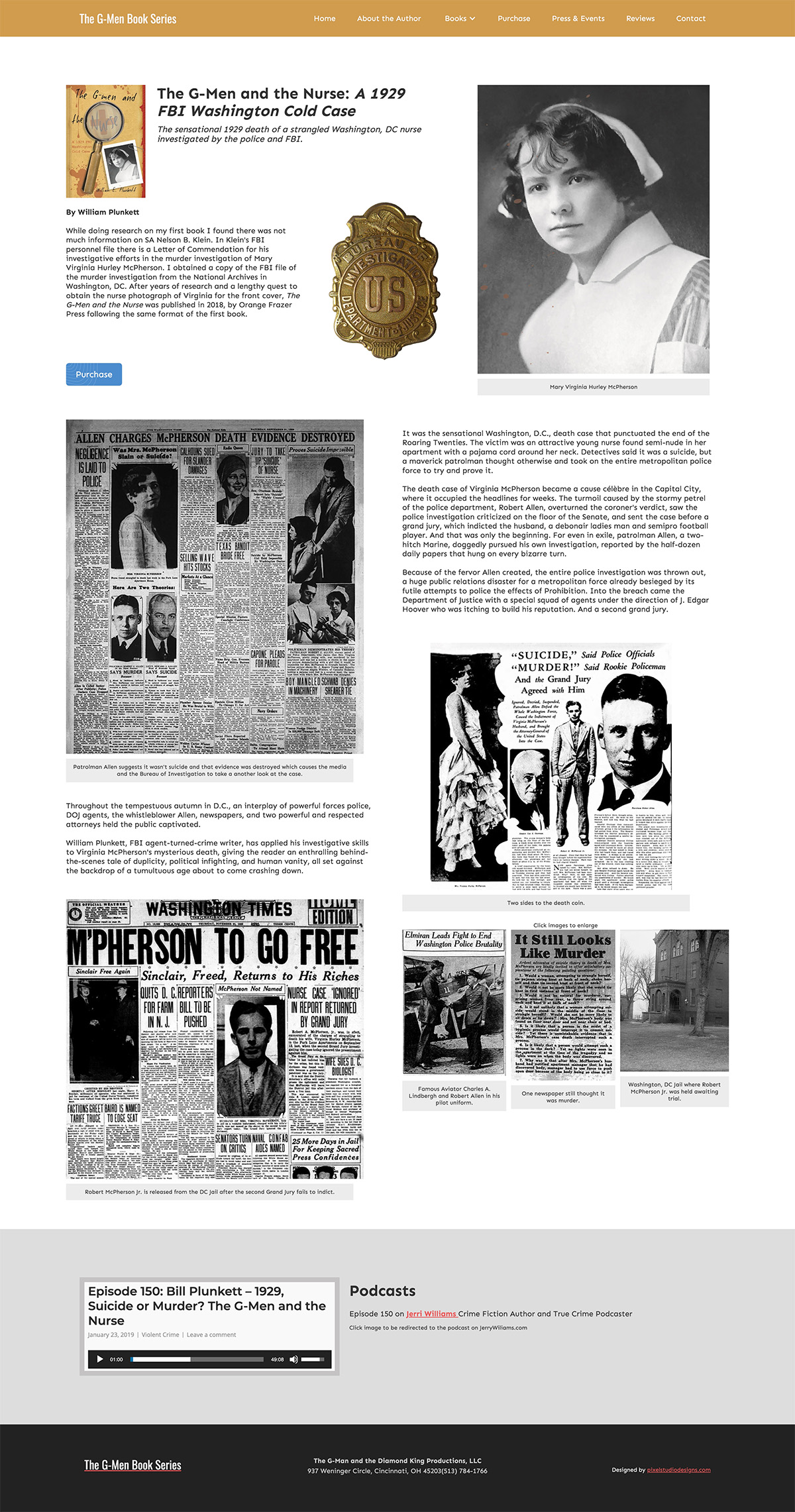 Full page preview of G-Men Book Series product page